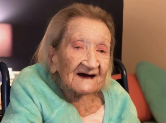 Aunt Doris on her 106th birthday